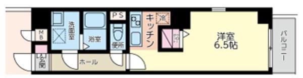 PINKY(ワンルーム/3階)の間取り写真