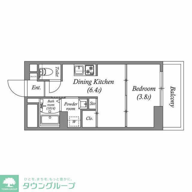 エクセラン池袋(1DK/2階)の間取り写真