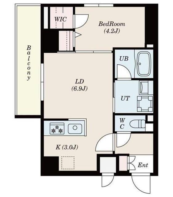 S-RESIDENCE大森BRESA(1LDK/5階)の間取り写真