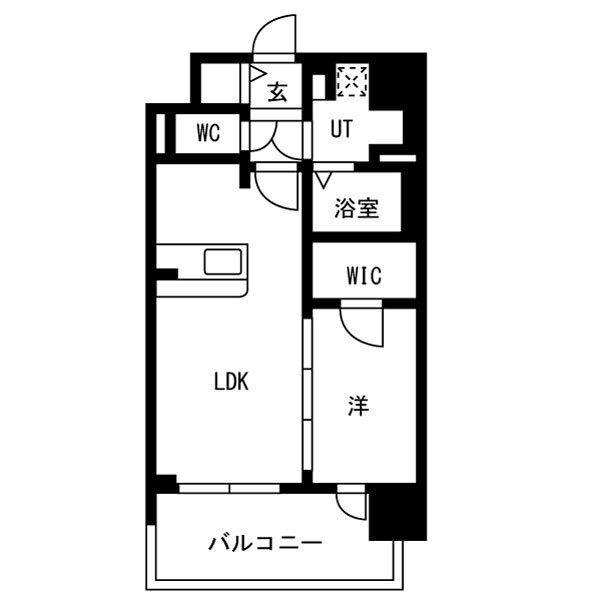 ファーストフィオーレグランフォート(1LDK/1階)の間取り写真