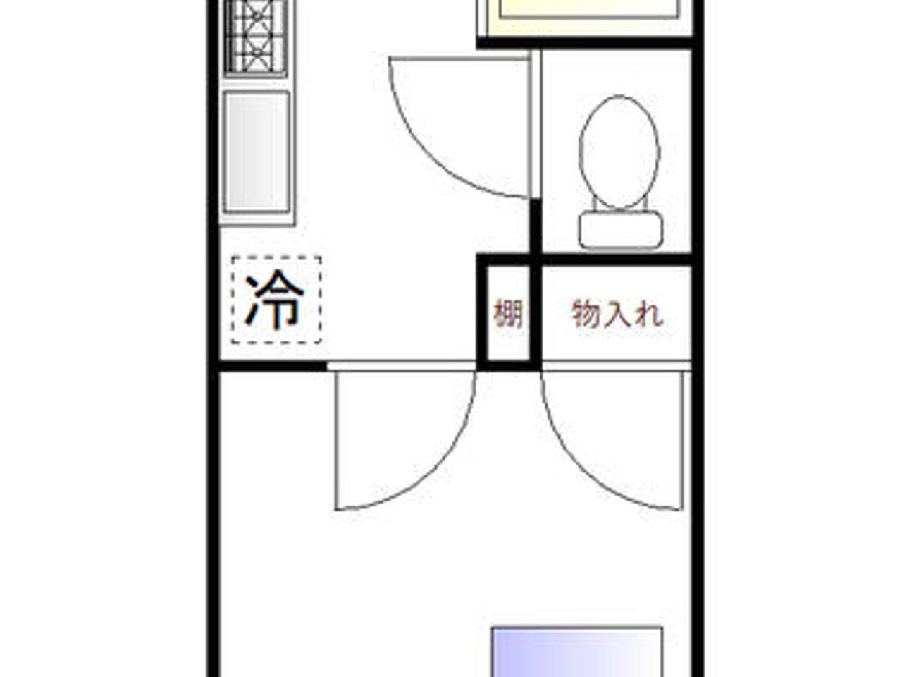 HM船堀(1K/1階)の間取り写真