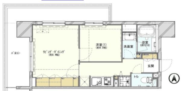 JOYCE COURT(1LDK/3階)の間取り写真