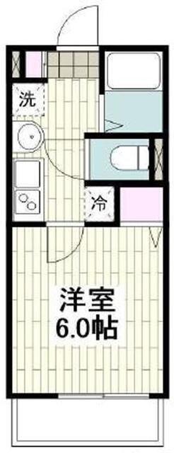フルセイル上大岡II(1K/1階)の間取り写真