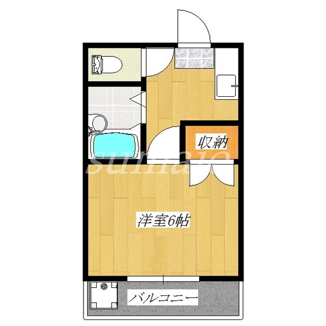 セジュール志茂(1K/2階)の間取り写真