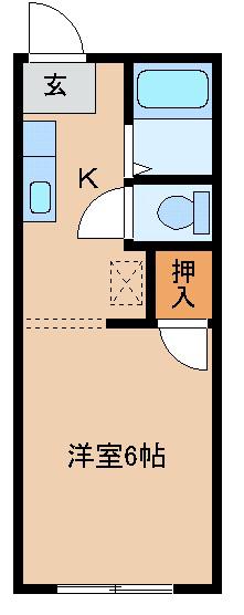 マ・メゾン下館(1K/2階)の間取り写真