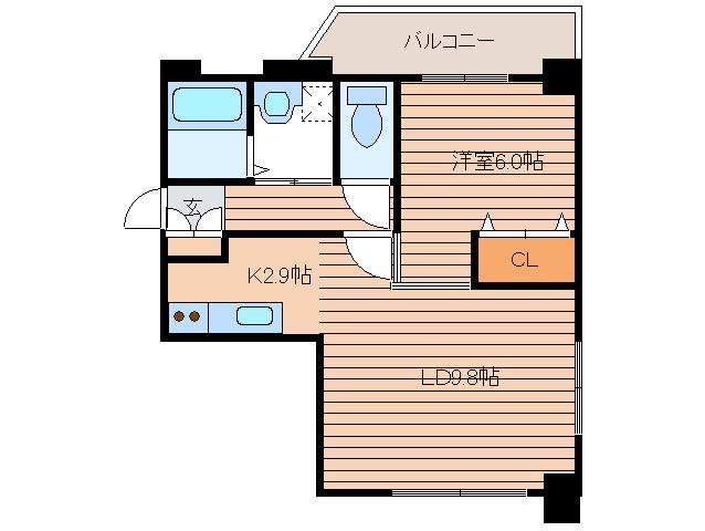 ラプラス裏参道(1LDK/5階)の間取り写真