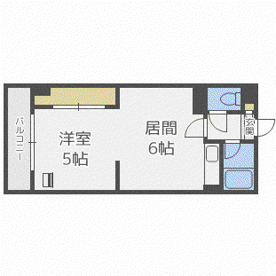 MOREHONGO(1DK/1階)の間取り写真