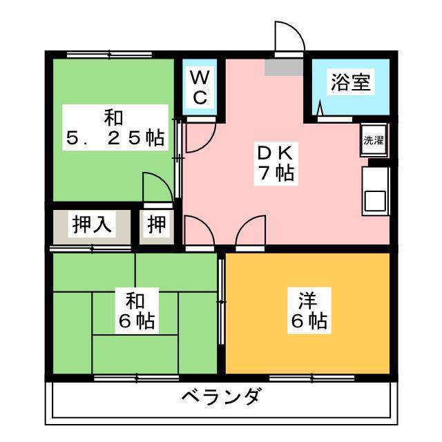 VILLA MOTOHASHI(3DK/3階)の間取り写真