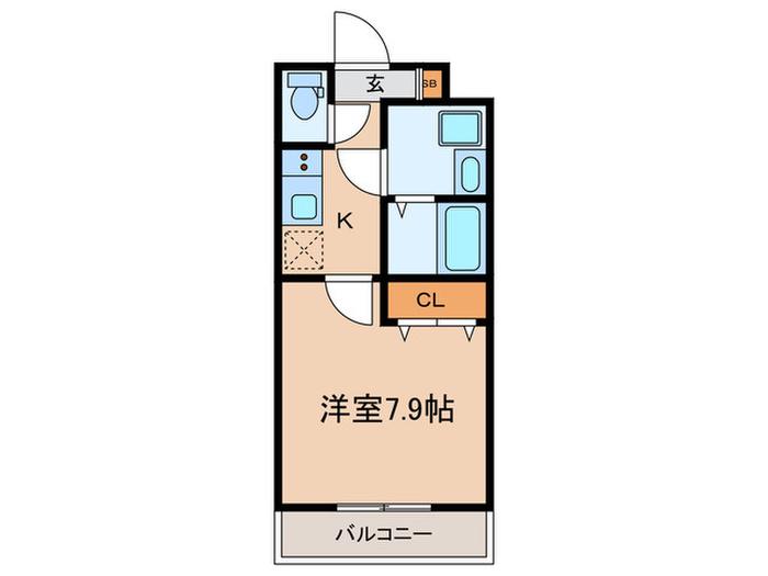 DIPS成増(1K/3階)の間取り写真