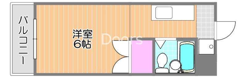 プレアール春日町(ワンルーム/3階)の間取り写真
