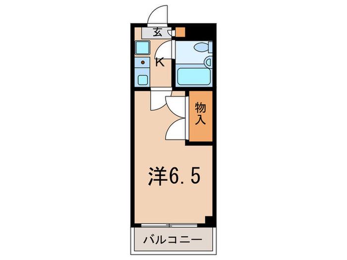 メゾン柳下(1K/1階)の間取り写真