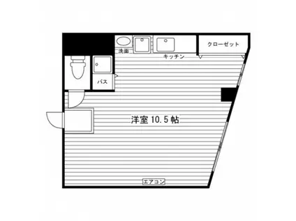 第16木上ビル(ワンルーム/3階)の間取り写真