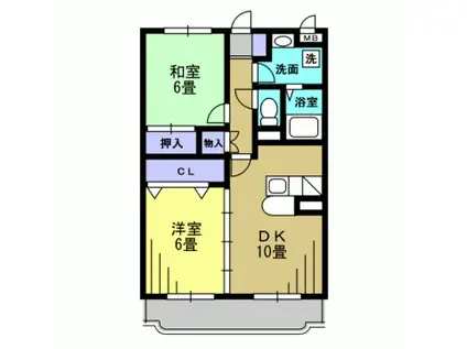 Y&Mマンションドリーム(2LDK/3階)の間取り写真