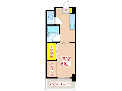 たーちハウス(1K/2階)の間取り写真