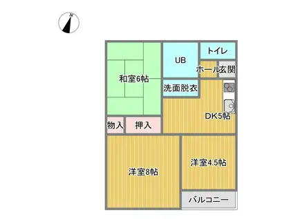 エトワール太田(3DK/1階)の間取り写真