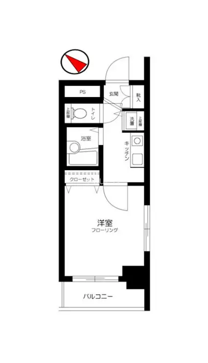 スカイコート三田慶大前 3階階 間取り