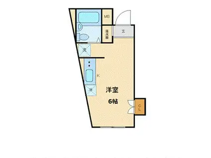 昇龍ビル(ワンルーム/4階)の間取り写真