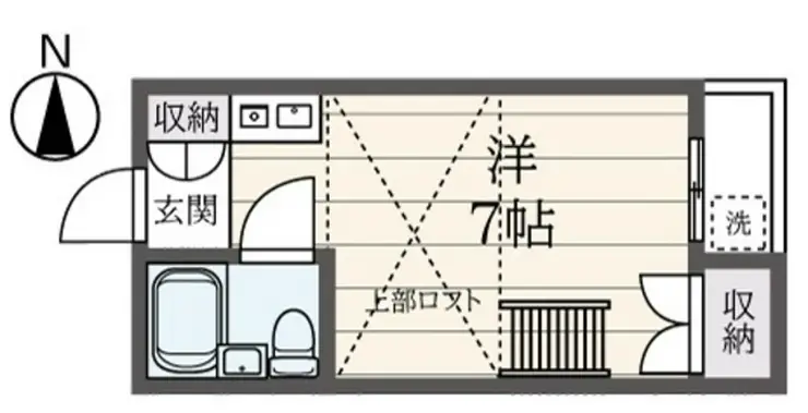 コーポカナサキ 2階階 間取り