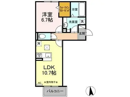 GRANPIA(1LDK/3階)の間取り写真