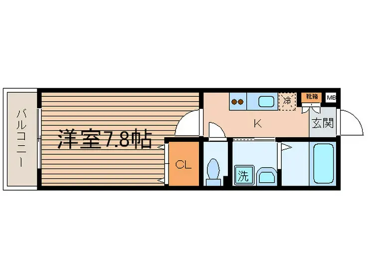 シャテロハイツ弐番館 2階階 間取り