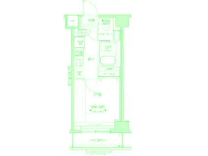 RELUXIA横濱元町(1K/3階)の間取り写真