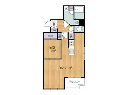 グランドメゾン阿佐谷(1LDK/6階)の間取り写真