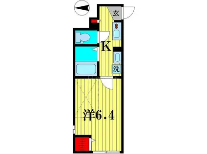 MIJAS亀有ESTE(1K/1階)の間取り写真