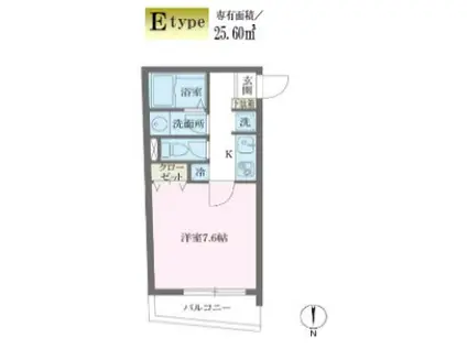 アルティザ池尻(1K/3階)の間取り写真