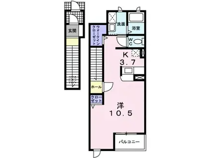 サンリット(1K/2階)の間取り写真