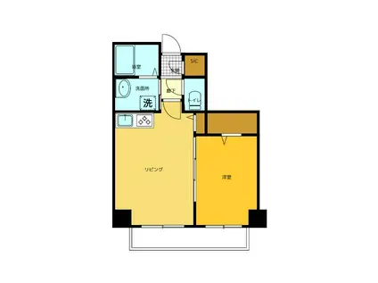 トレジャーフロントステーション(1LDK/11階)の間取り写真