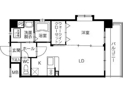サンシャインM&S三番館(1LDK/2階)の間取り写真