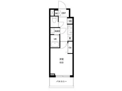 アーバンパーク南行徳レジデンス(1K/1階)の間取り写真