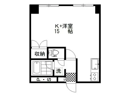 ロイヤルシティーコート(ワンルーム/7階)の間取り写真