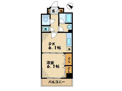 DINTORNO - ディントルノ -(1DK/2階)の間取り写真