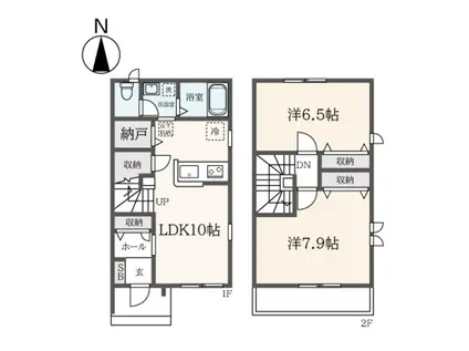 サニーコート大泉(2LDK/1階)の間取り写真