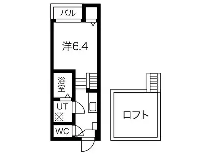 LE CIEL 六番町(1SK/2階)の間取り写真