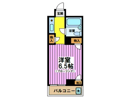 PRIMO(ワンルーム/3階)の間取り写真