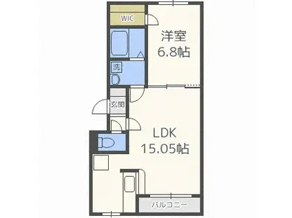 レジデンスN30(1LDK/3階)の間取り写真