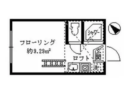 グレースシャルマン(ワンルーム/2階)の間取り写真