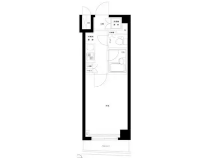ルーブル大森山王(1K/6階)の間取り写真