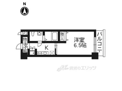 レジュールアッシュ清水(1K/6階)の間取り写真