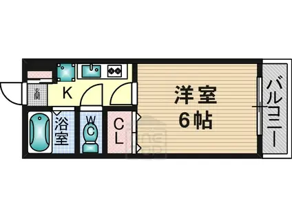 エクステンド南春日丘(1K/3階)の間取り写真