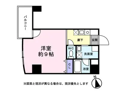 AVANTI PARCO 野田(1K/8階)の間取り写真