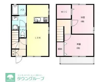 カーサパティオ(2LDK/1階)の間取り写真
