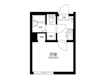 サザンロード梅屋敷(ワンルーム/1階)の間取り写真