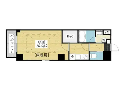 フェリーチェ豊田(1K/7階)の間取り写真