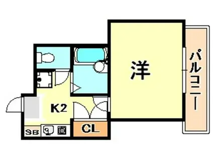 リバティ壱番館(1K/5階)の間取り写真