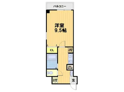 レ・タン・ドゥ・ラ・メールCKIV(1K/10階)の間取り写真