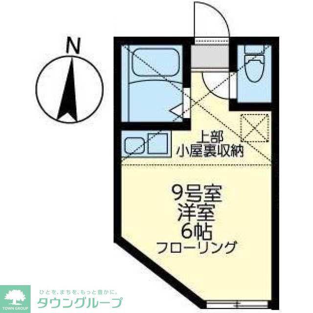ユナイト追浜ジョルジャ・メローニ(ワンルーム/2階)の間取り写真