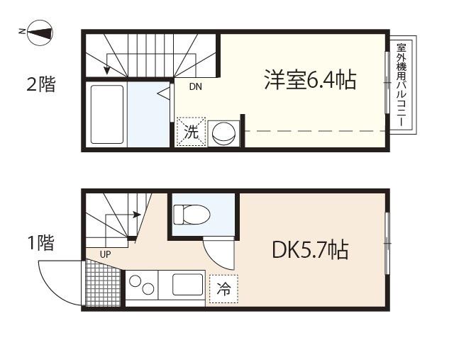 イリス本浦(1DK/1階)の間取り写真